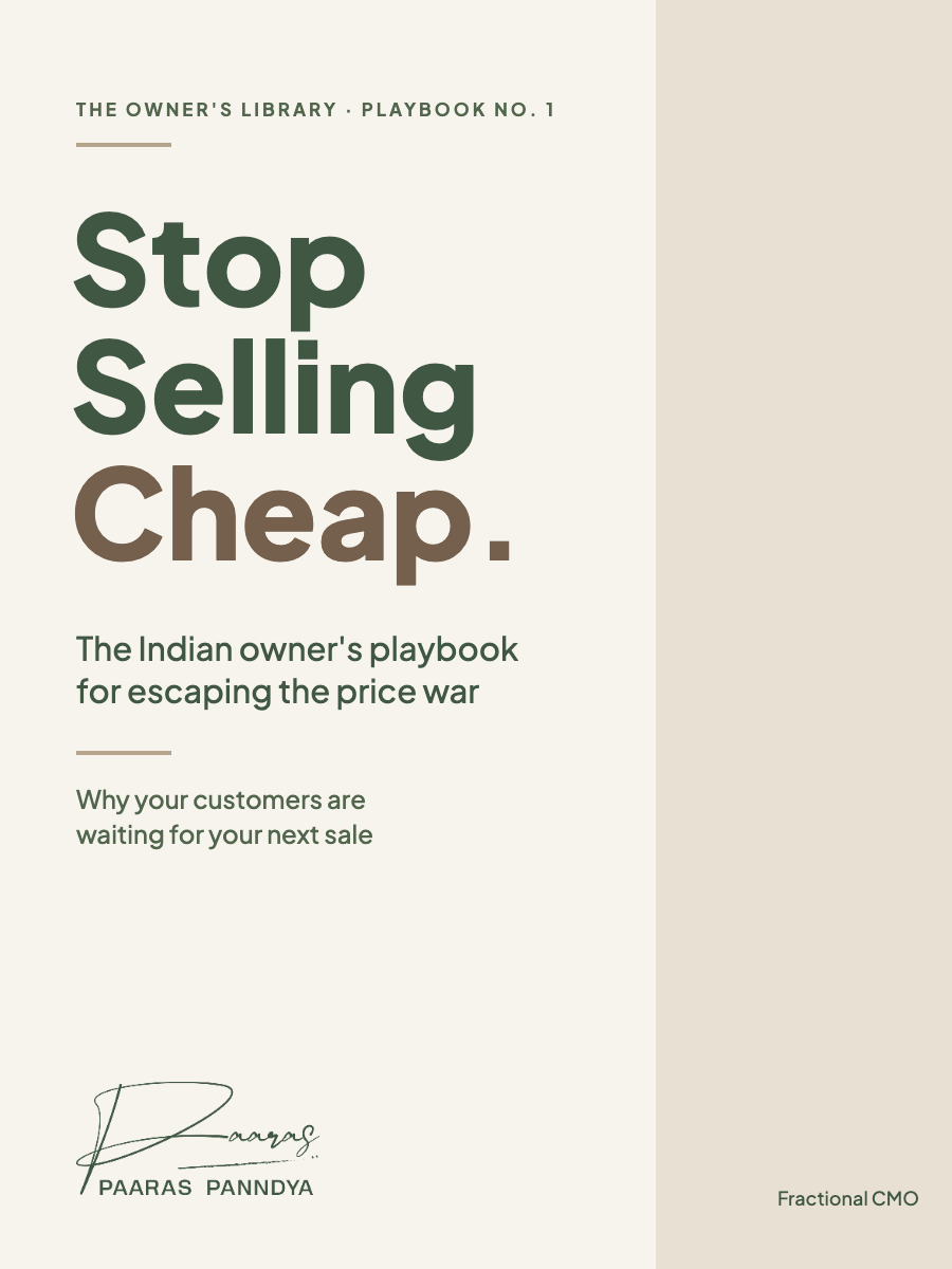 Stop Selling Cheap playbook cover